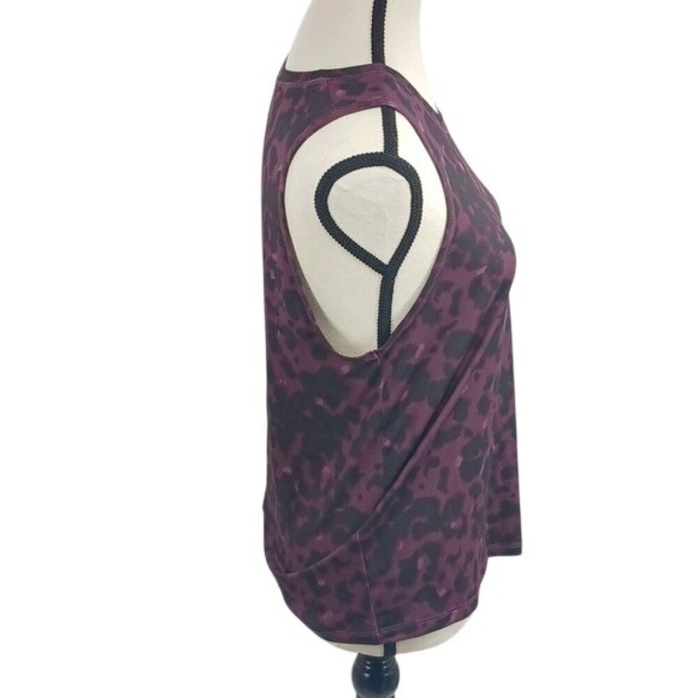 All in Motion Tank Top Womens Size XS Purple Animal Print Wicking Activewear - Picture 4 of 7